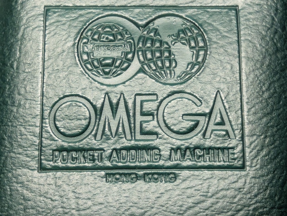 Vintage OMEGA Pocket Adding Machine — Complete w/ Case, Stylus & Instructions