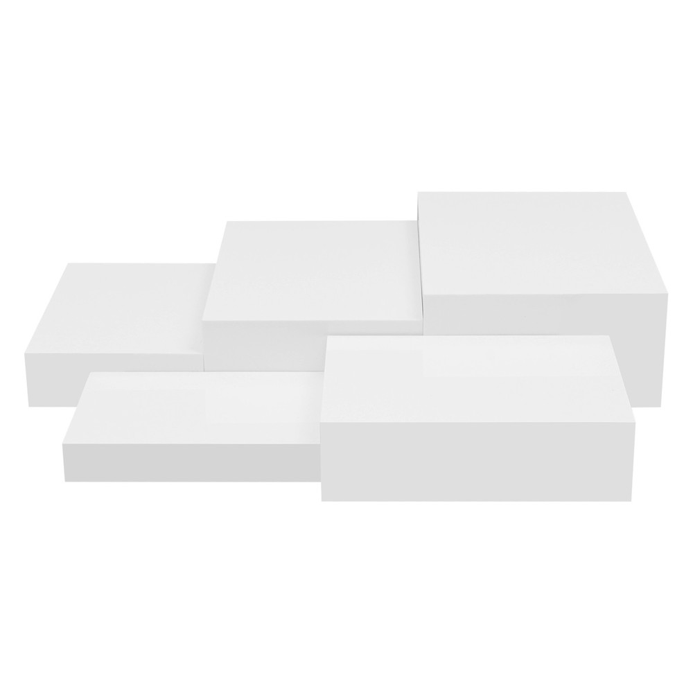 5pcs Acrylic Cupcake Display Stand Multi-purpose Hollow Bottom Nesting Stand