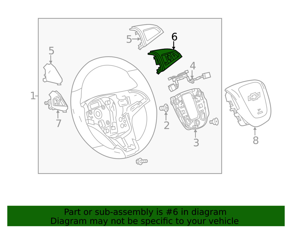 Genuine GM Jet Black Radio Control Switch 94780541