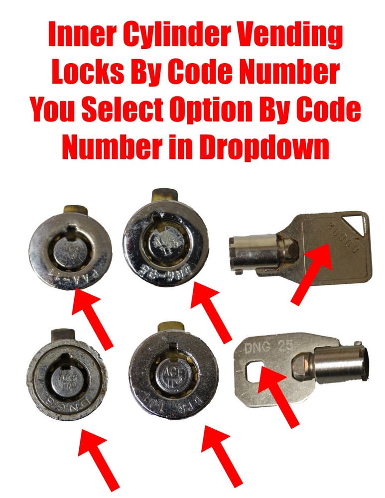 Inner Cylinder Vending Locks by Code Number You Select by Code Number