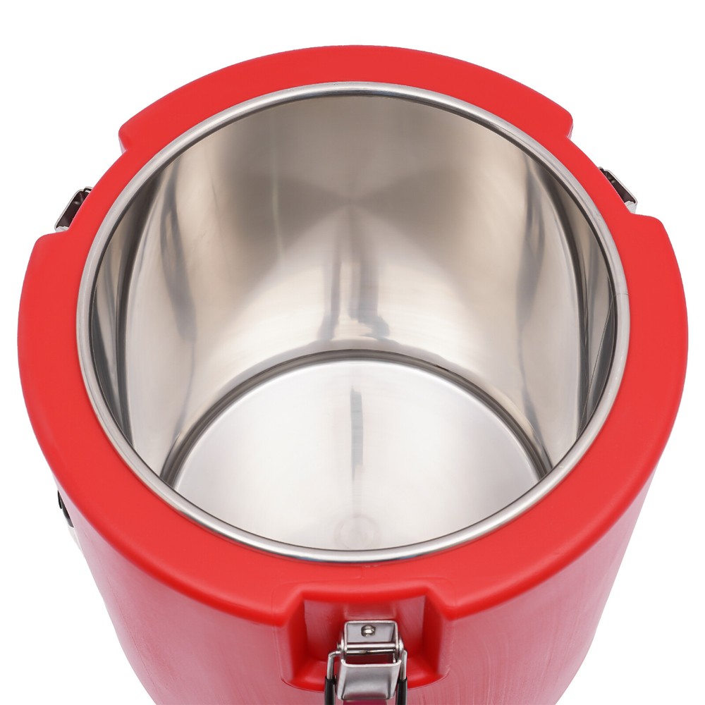 Red 15L Insulated Soup Container with Lid - Durable & Versatile Design