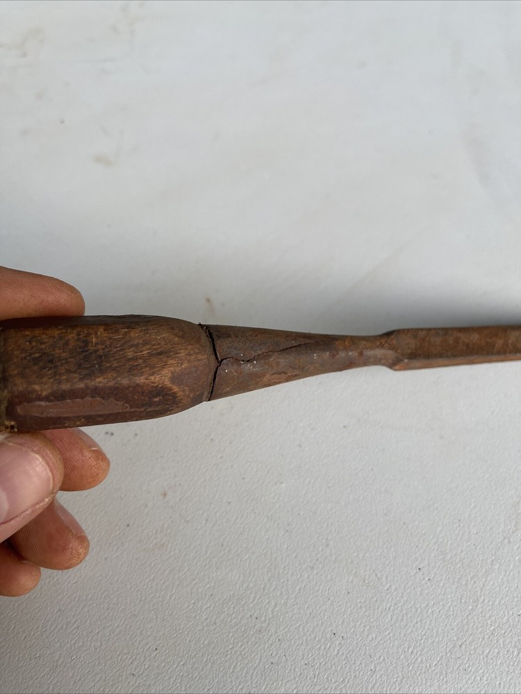 Vintage Hexagon Wooden Handle Chisel