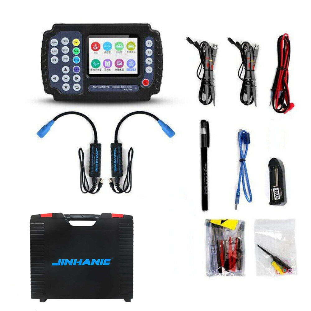 ADO104 Automotive Maintenance Handheld Oscilloscope 4 Channel Engine Analyzer