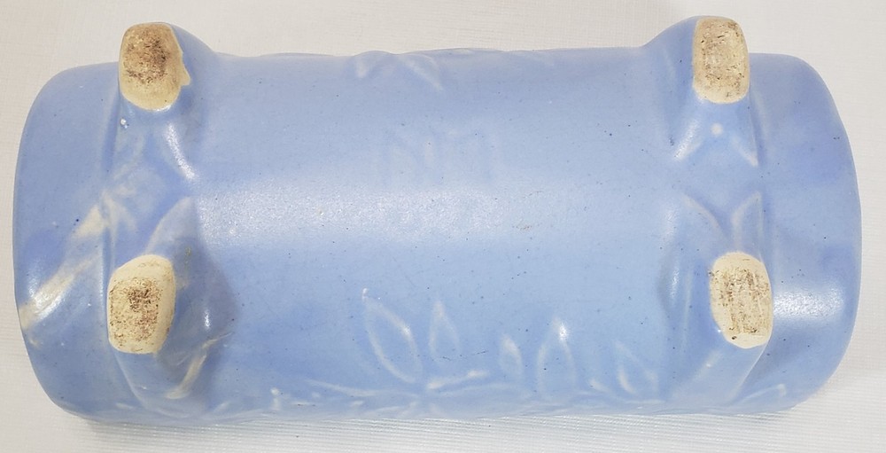 McCoy Pastel Blue Butterfly Footed Window Box Planter, 8 1/2"