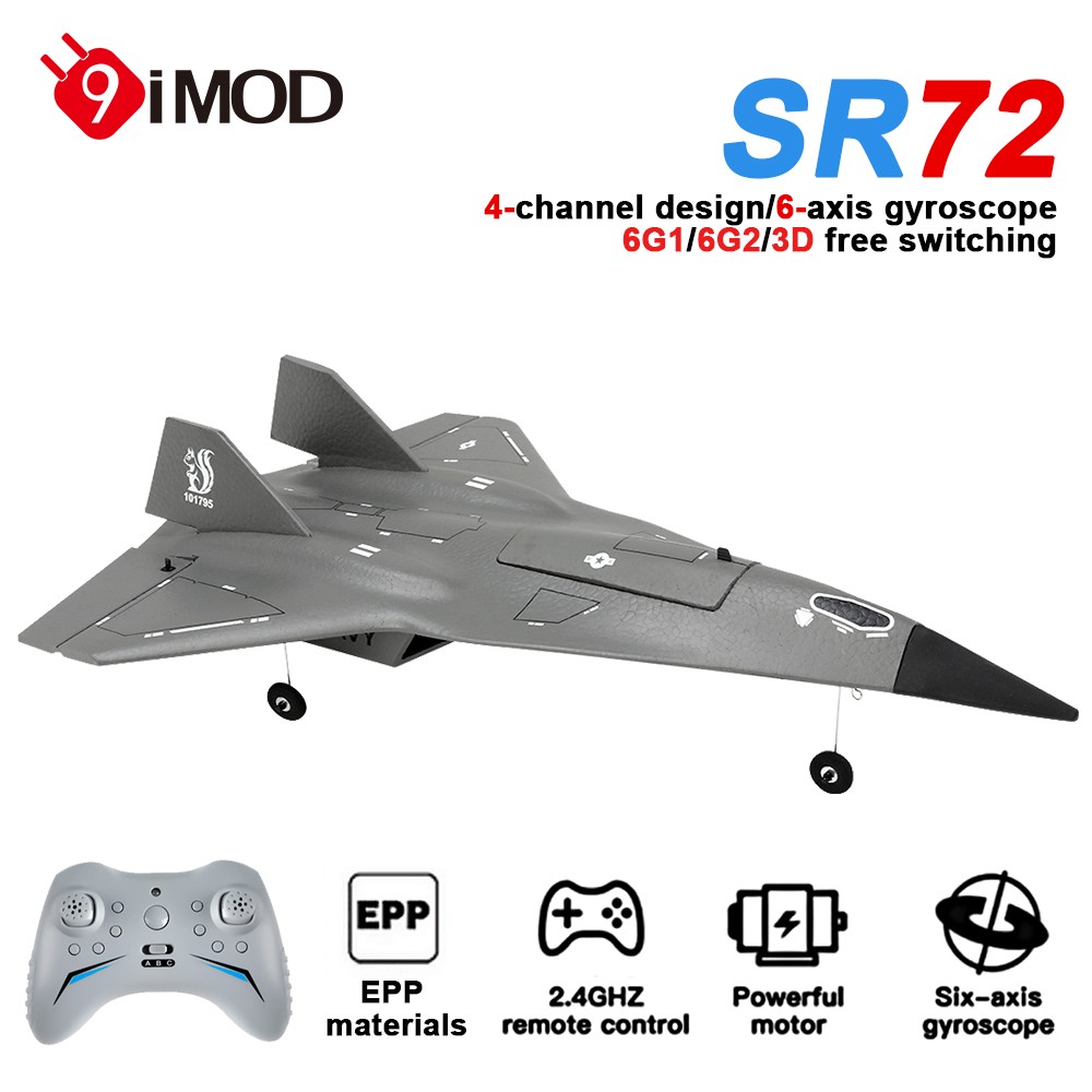 9IMOD SR72 RC Plane 2.4G 4CH EPP Foam Remote Control Aircraft RC Future Fighter