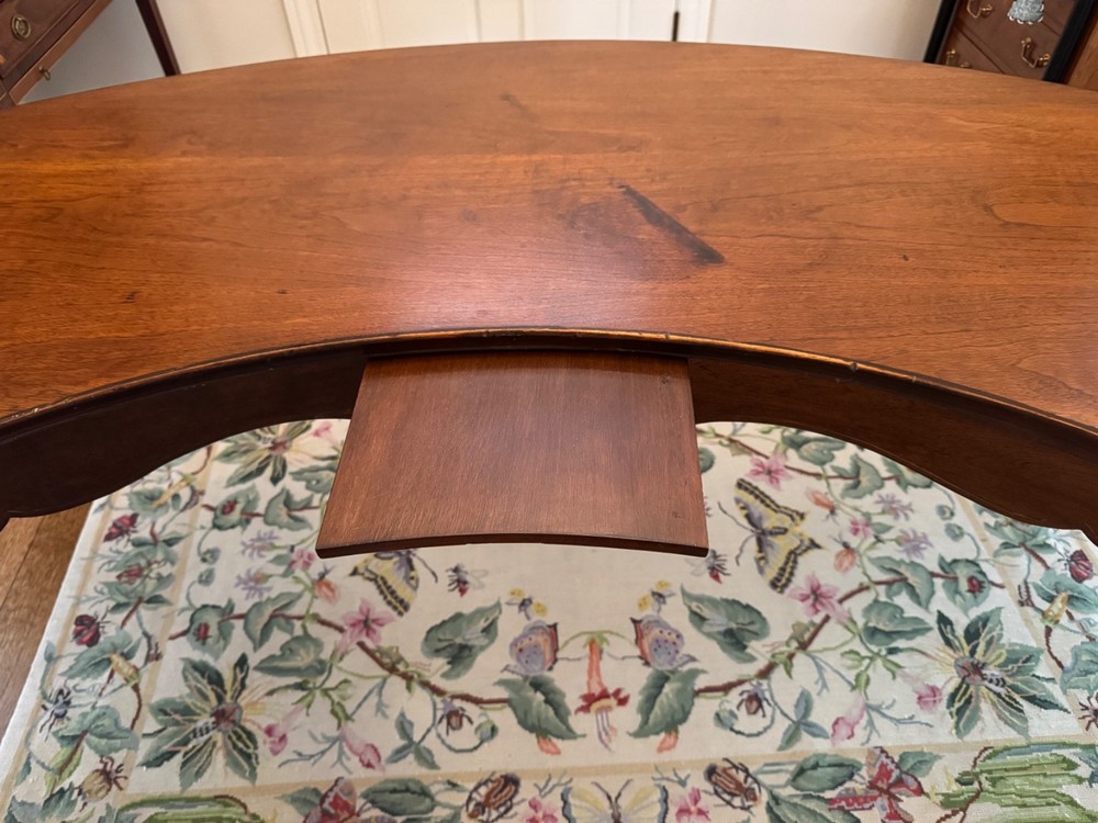 Antique English Half Moon Hunt Table