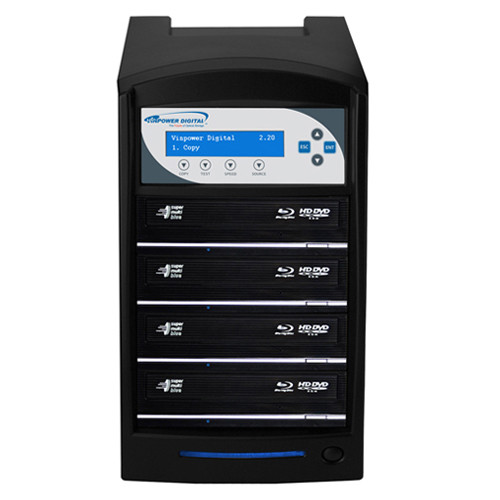 4 Target Network Blu-ray DVD CD Duplicator USB 3.0 + 500GB HDD SharkNet-4T-BD-BK