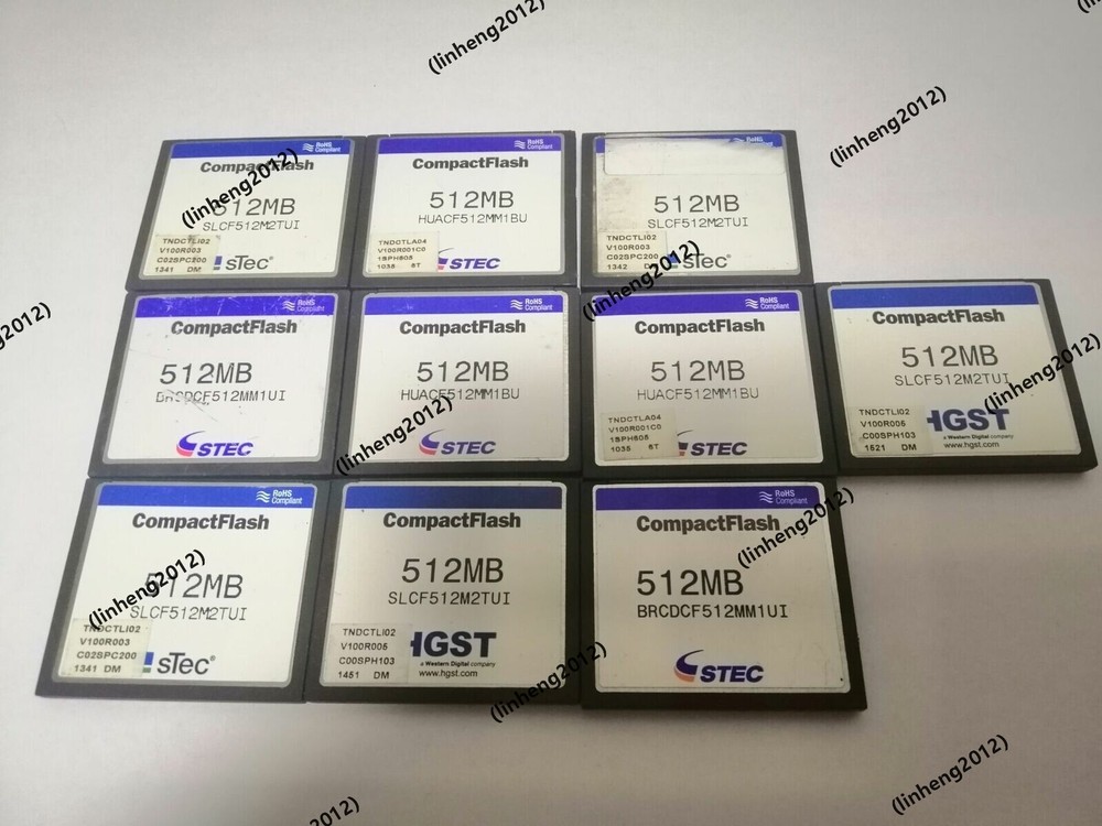 10PCS STEC 512MB CompactFlash CF Card Memory CARD 512MB
