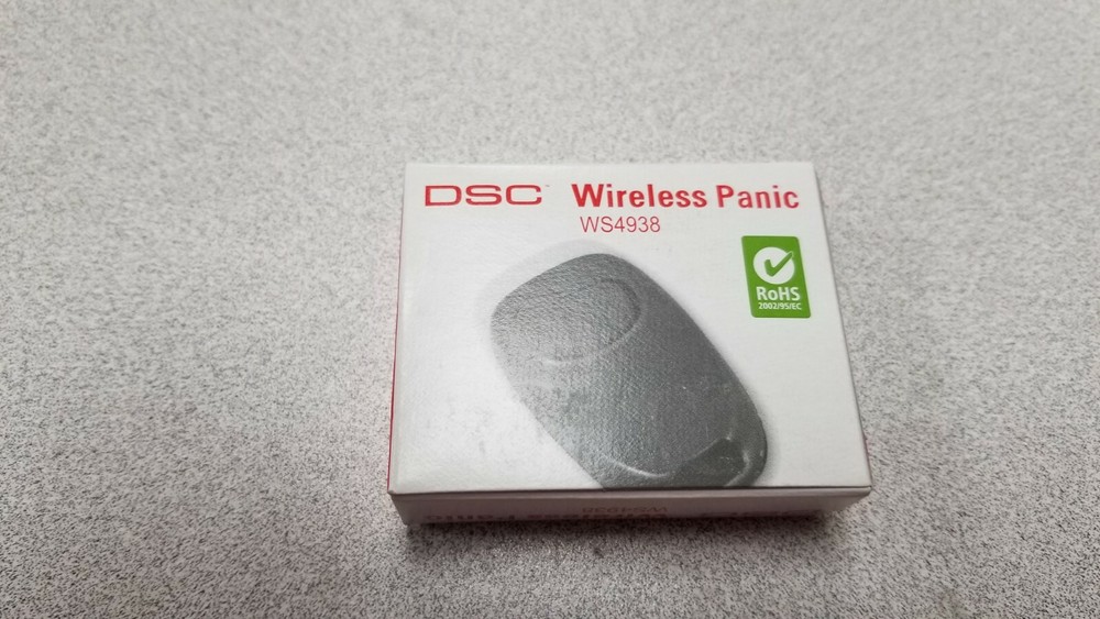 DSC WS4938 Single Button Wireless Panic Remote with Neck Strap & Clip NEW