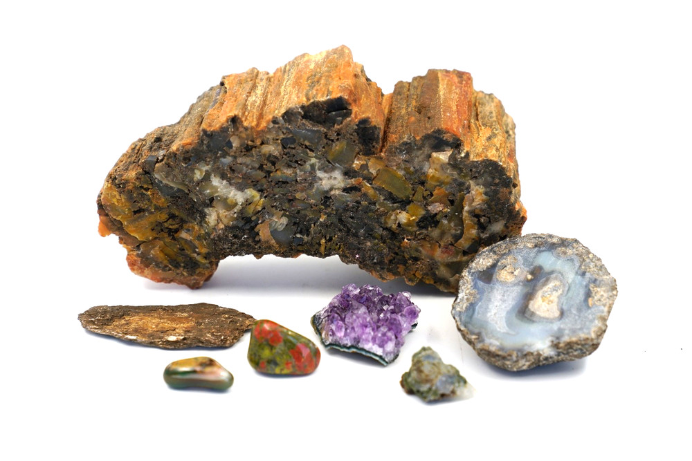 Stone Collection, Geode Crystal Mineral Rock Mixed Lot