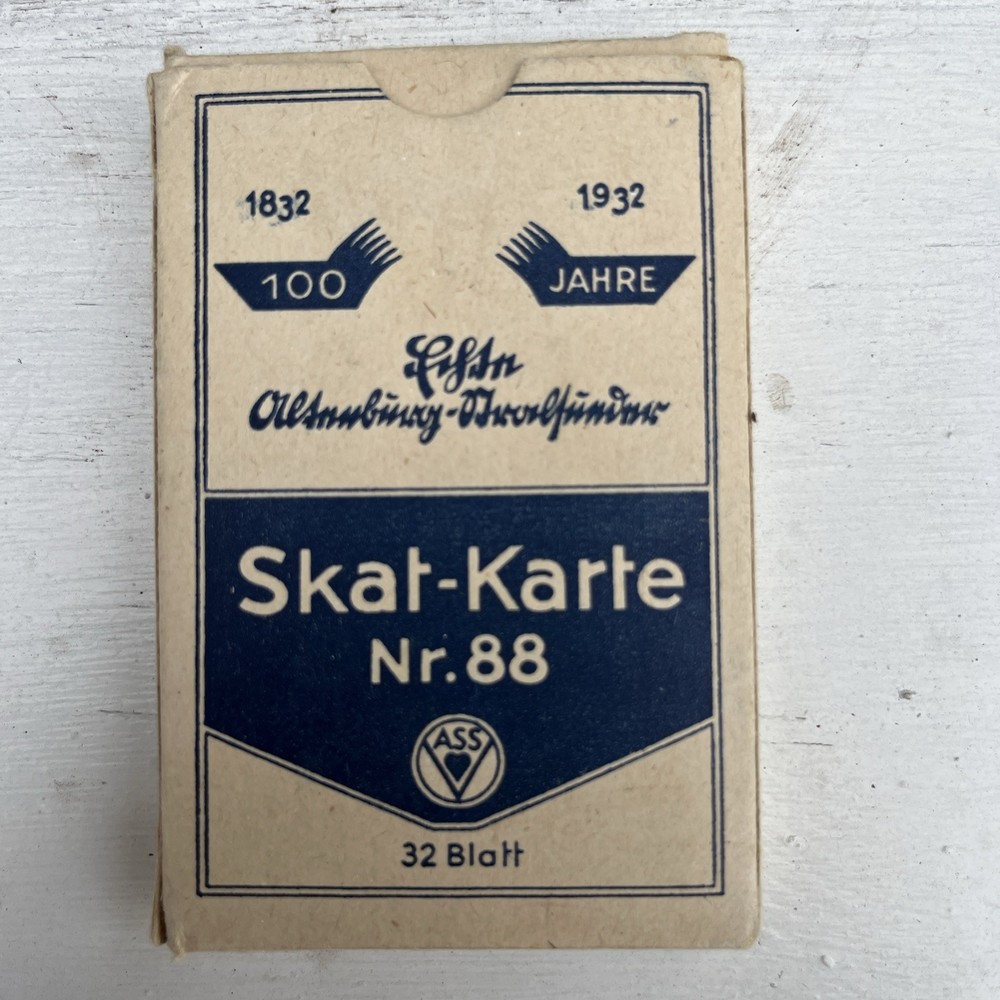 WWII GERMAN CARD GAME ORIGINAL COMPLET. Exc Cond.