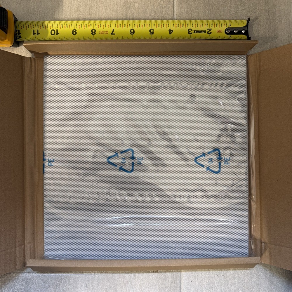 10.5” Square White Metal Speaker Grill New