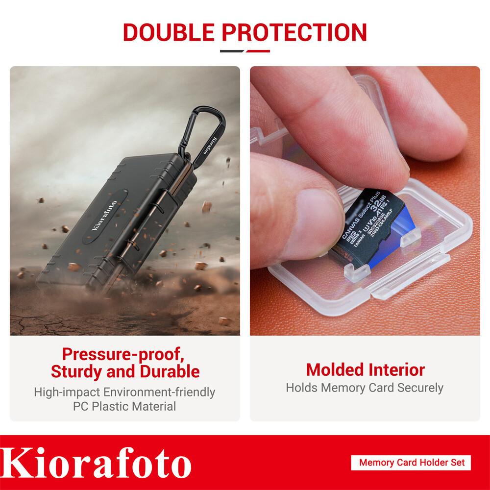 Clear Plastic Memory Card Case Holder Storage for 54 MicroSD Micro SD MSD TF