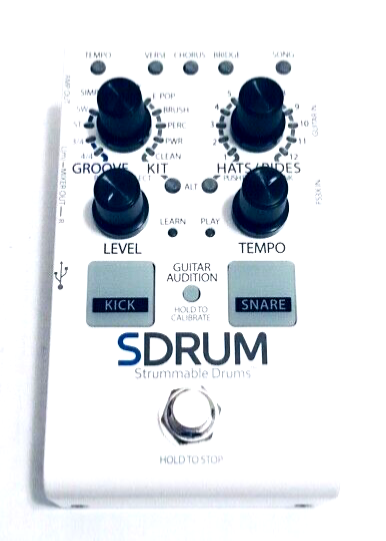 DigiTech SDRUM Multi Effect Automatic Drum Machine Pedal - In Box + Power Supply