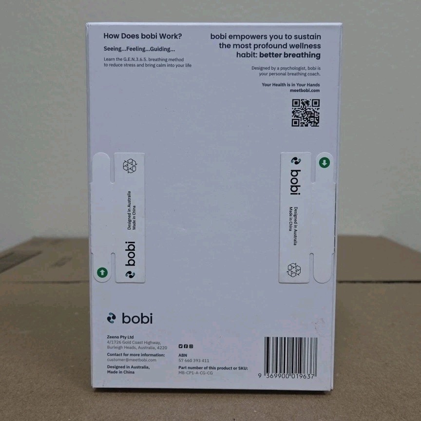 Bobi Guided Breathing & Meditation Device - Hand Exercise for Relaxation