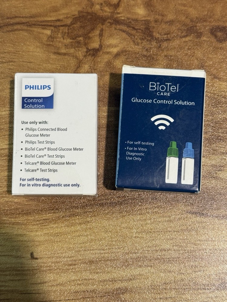 Philips Glucose Control Solution Level 1 & 2 Sealed Vials 2.5ml Each exp8/6/25