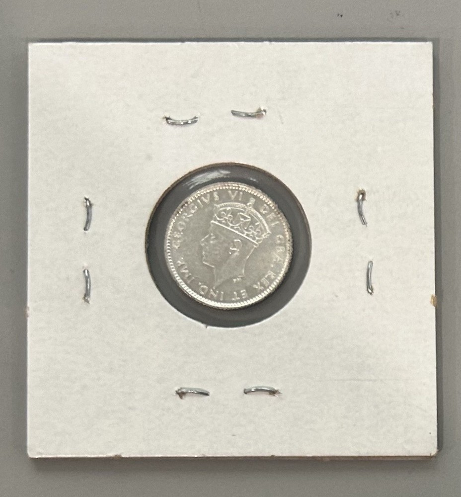 1938 Newfoundland Five Cent 5c Silver Coin C6