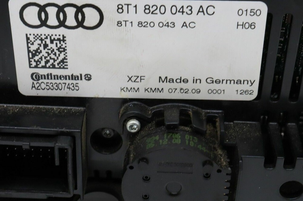 2009-2010 Audi A4 A5 S4 S5 Climate Temperature Control Panel OEM