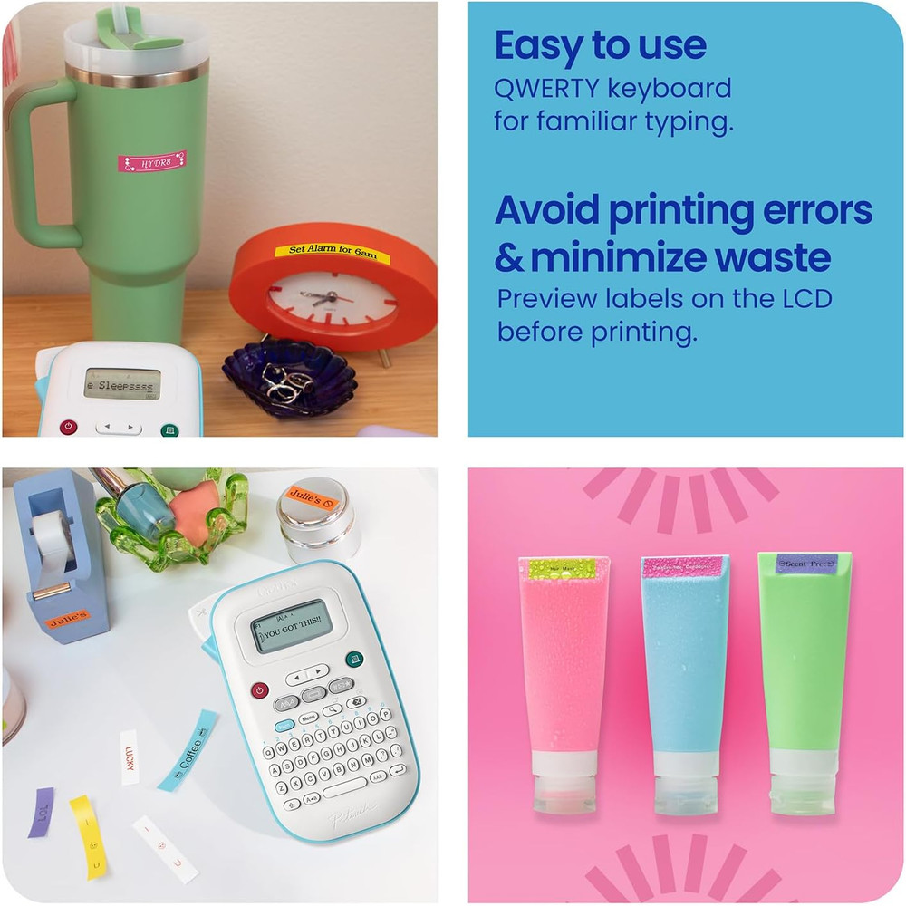 P-Touch PT-N10 Personal Handheld Label Maker, Portable and Prints, P-Touch Btag