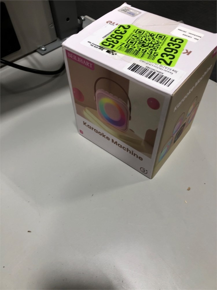 Beilihart Pink Portable Bluetooth Speaker Mini Karaoke Machine Tested & Working