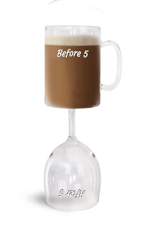 Before & After 5 Coffee & Wine Glass