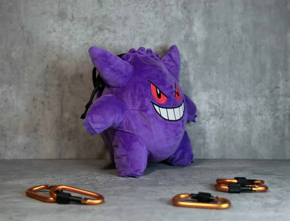 Gengar Pokemon Chalk Bag | Ghost-Type Plush Climbing Bag