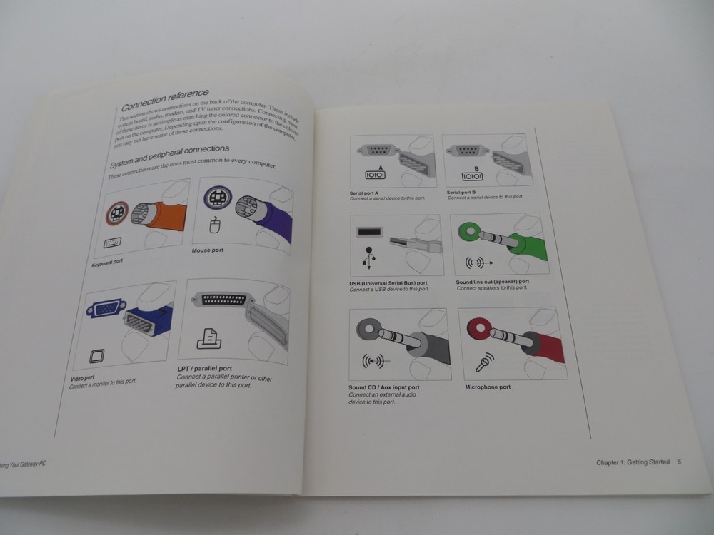 Using Your Gateway PC 1998 User Manual Guide booklet vintage computer book