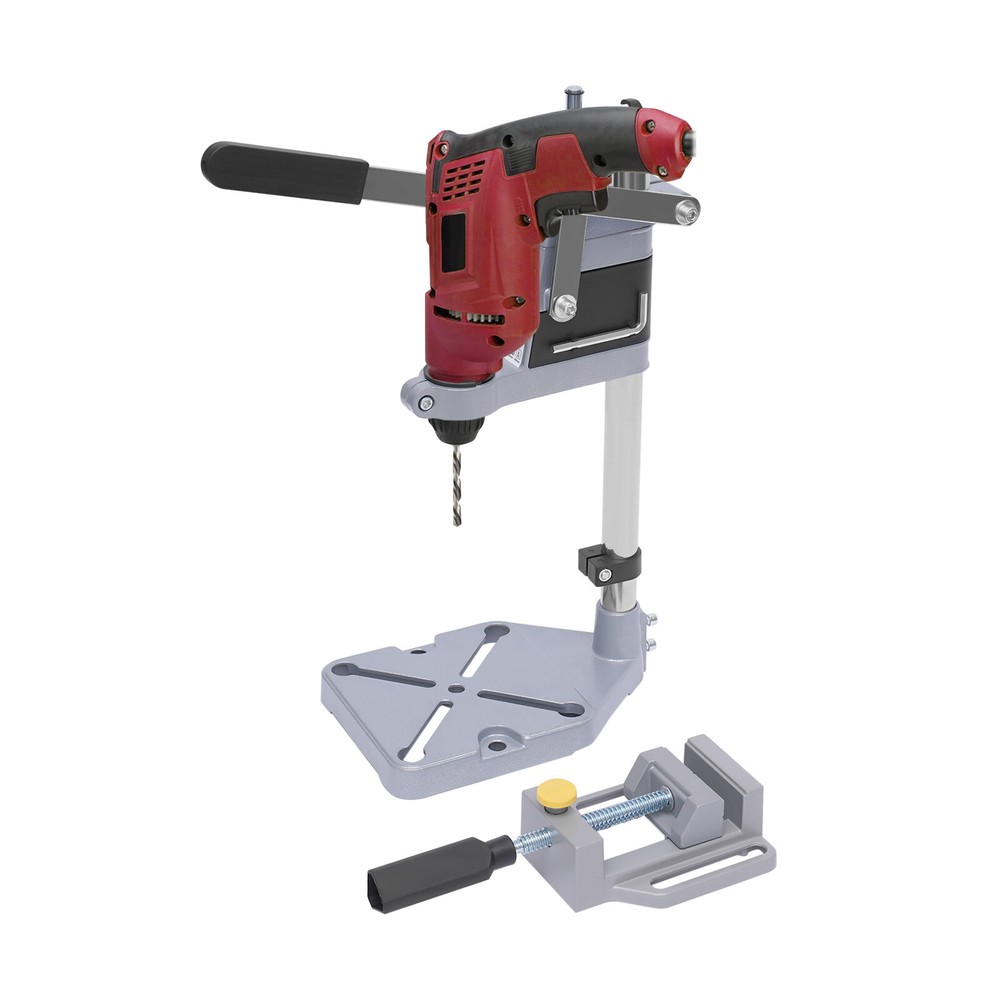 Bench Clamp Drill Press Stand Workbench Repair Tool Adjustable For Hand Drilling