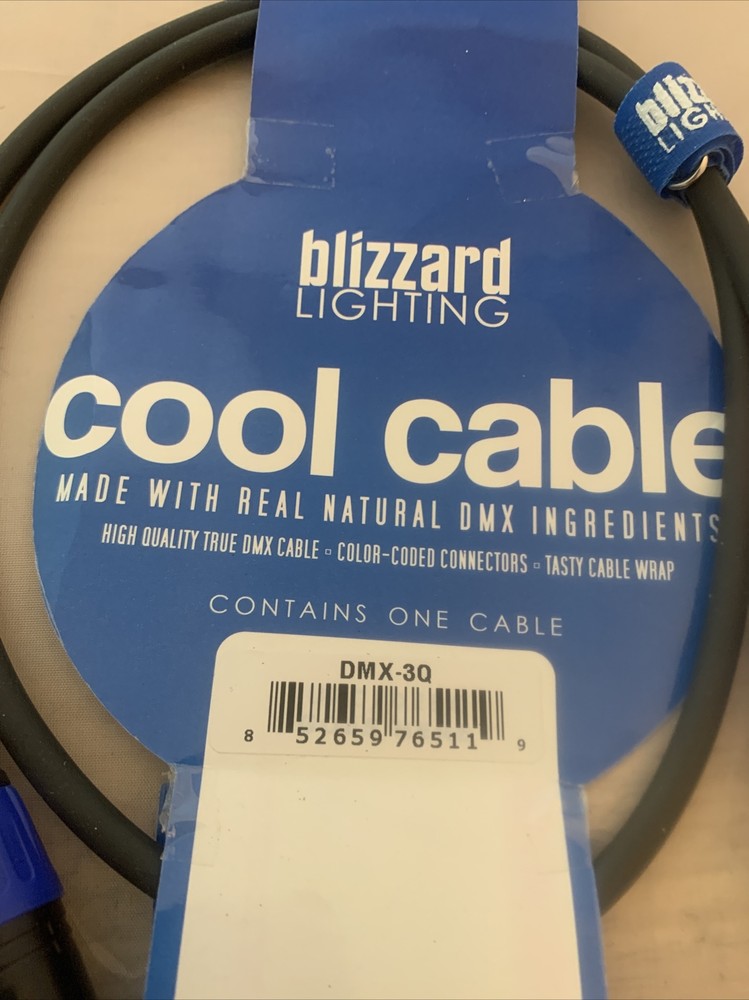 Blizzard Lighting Cool Cable Made With DMX Ingredients NEW