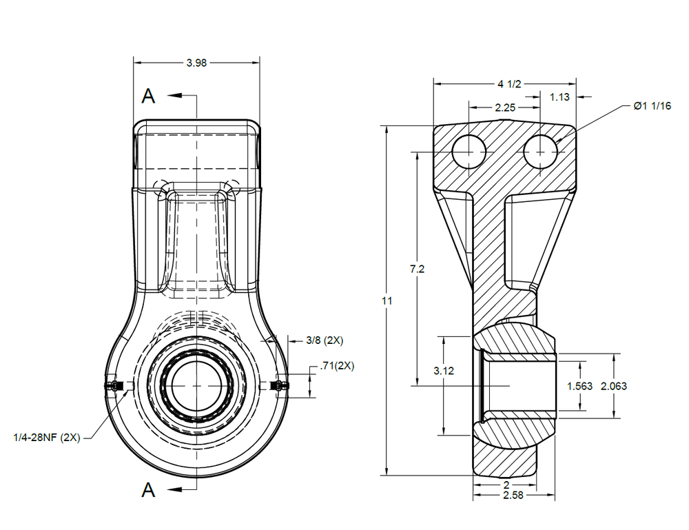 ARTICULATING IMPLEMENT HITCH, CATEGORY 4, FOR DISCS, CHISEL PLOWS, CULTIVATORS