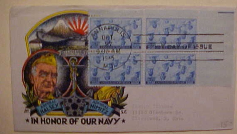 US NAVY  FDC 1945 STAEHLE