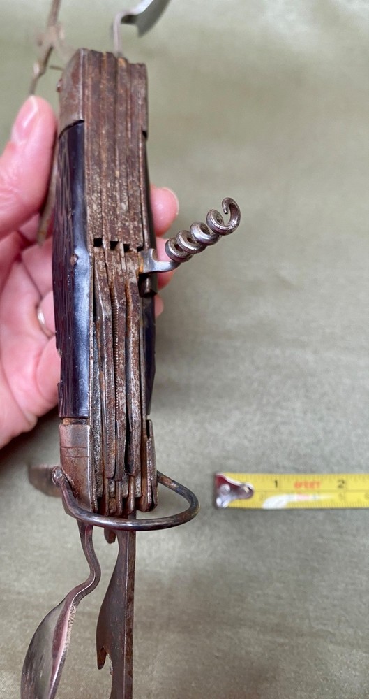 Rustic Camping Folding Utility Knife Spoon Fork | Rustic Utensil Display