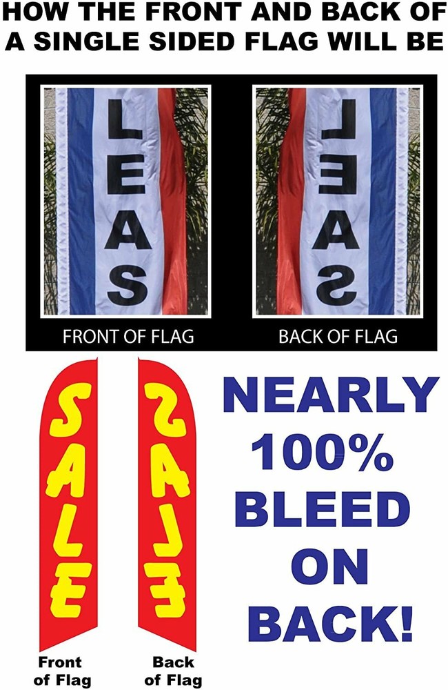 Lunch Special Feather Banner Swooper Flag - NO WIND REQUIRED - Replacement...