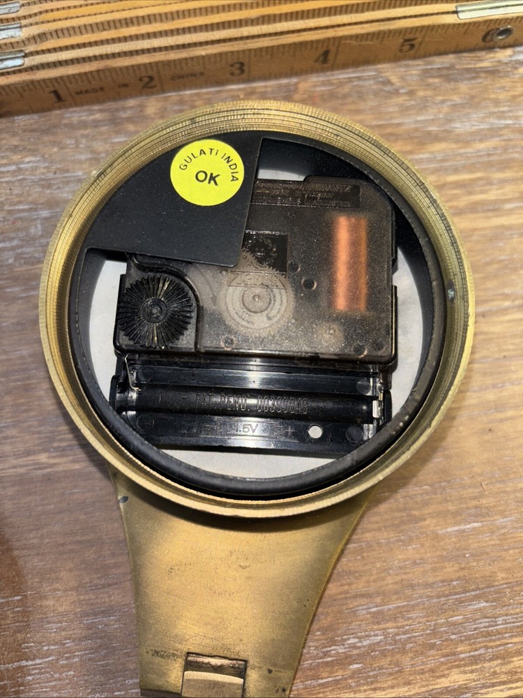 Brass Flip Open Milson & Louis Clock Nice Patina