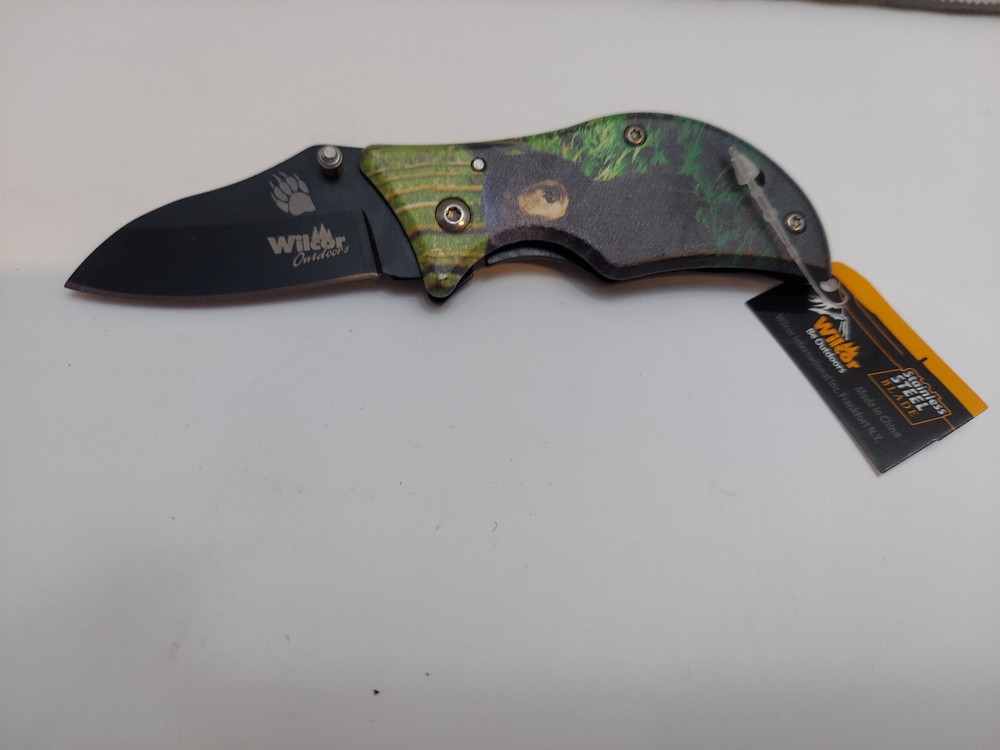 WILCOR KNIVE 3" BLACK BEAR SERIes MSC2995