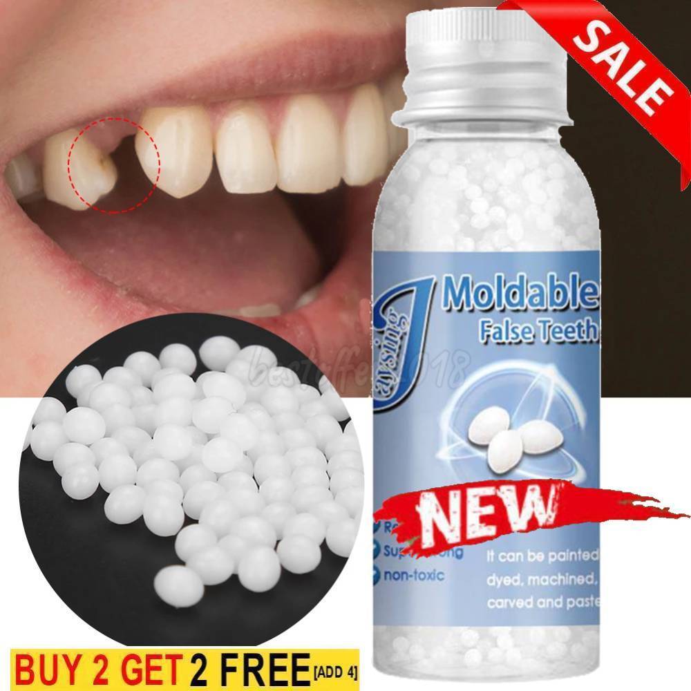 Tooth Repair Granules Temporary Kit Fitting Beads Reusable Moldable False Teeth