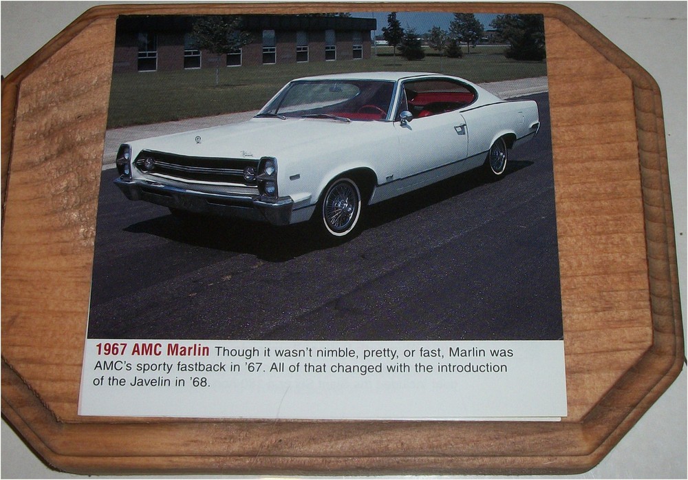 1967 AMC Marlin Car Plaque