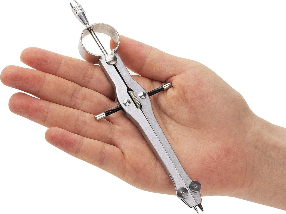 Professional Bow Compass for Geometry - Create Circles Up to 8 Inches