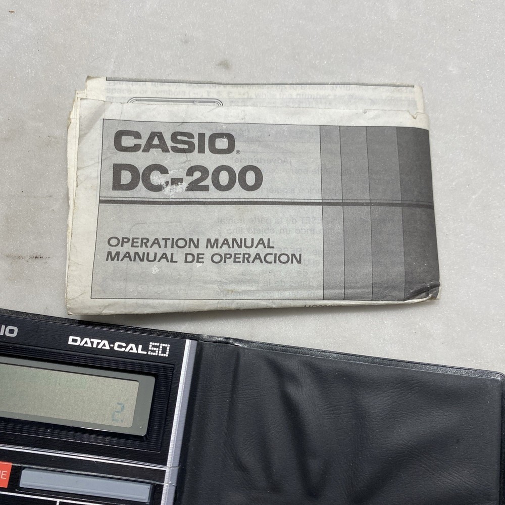 CASIO Data Cal 50 Calculator Model DC-150A Vintage