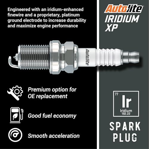 Autolite Iridium XP Automotive Replacement Spark Plugs, XP5701 (4 Pack) 4-Pack