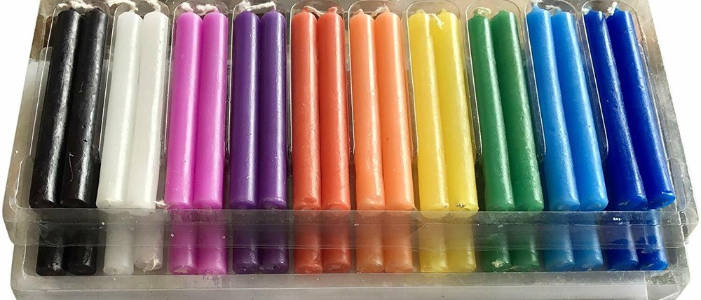 Wicca Candles 20 Pcs , Assorted Colors, Casting Spells, Rituals, Healing,