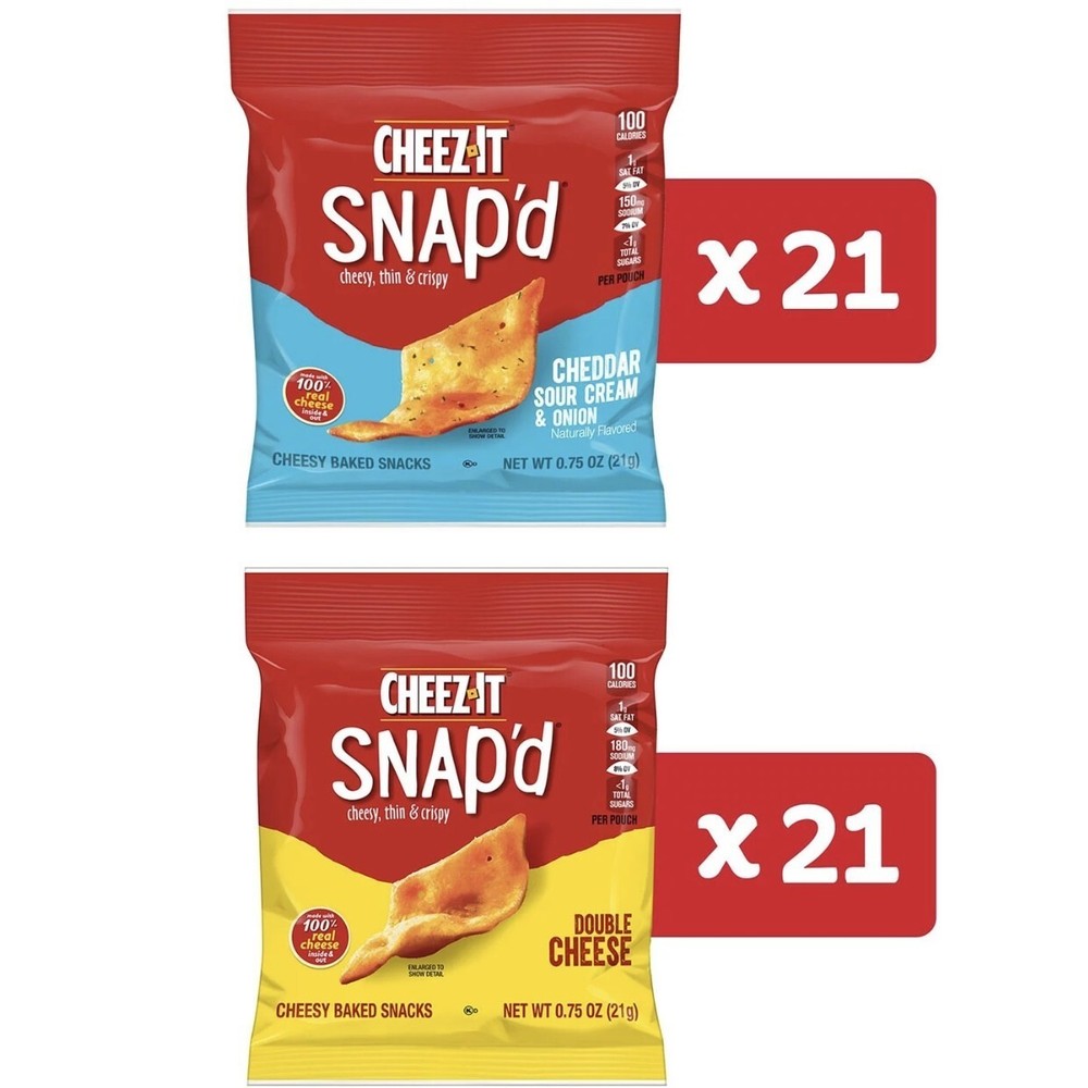 Cheez-It Snap'd, Variety Pack (0.75 oz., 42 pk.)