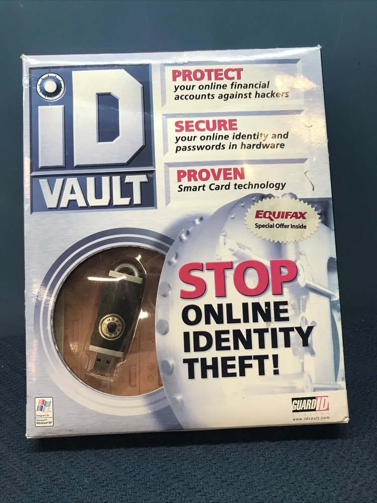 ID Vault Stop Online Identity Theft Guard ID Systems USB New