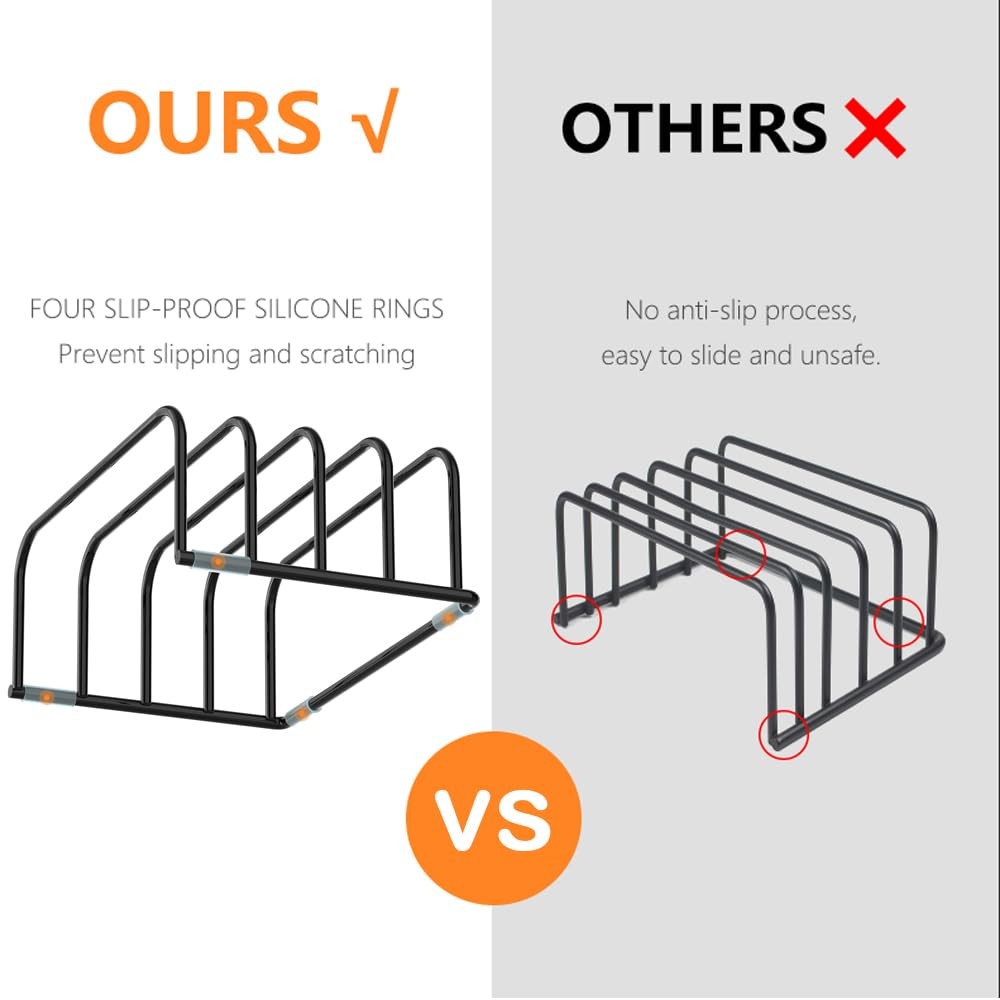 Cutting Board Storage Rack, Compact Cutting Board Organizer, Chopping Board Stor