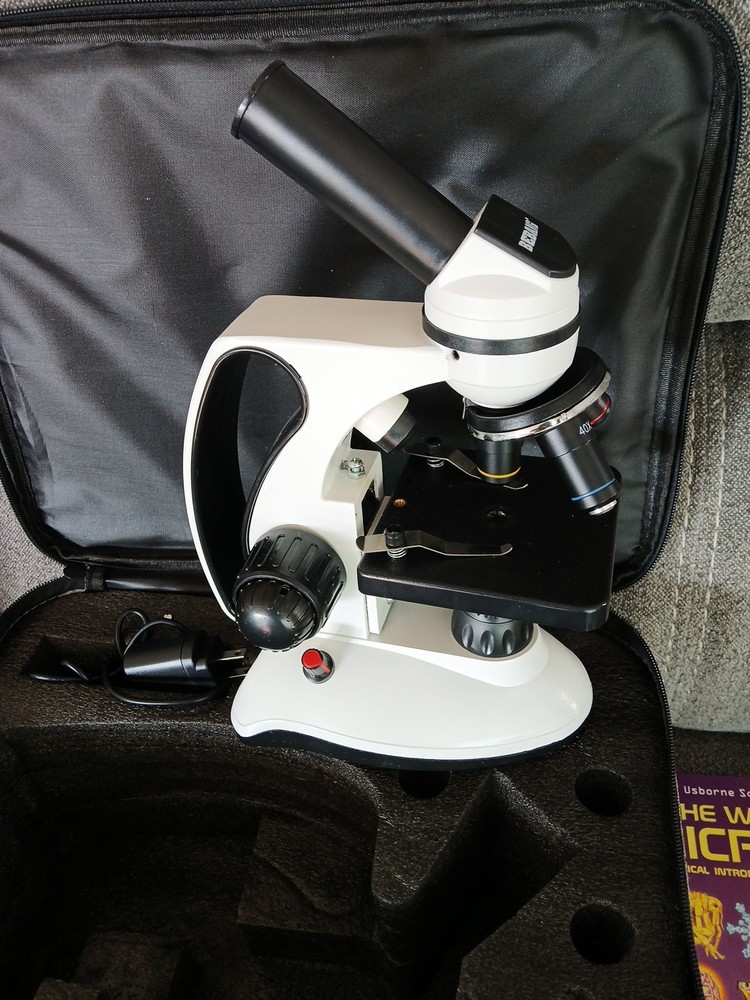 Microscope for Adults Kids, BEBANG Microscope CASE/ACCESSORIES INCLUDED NEW