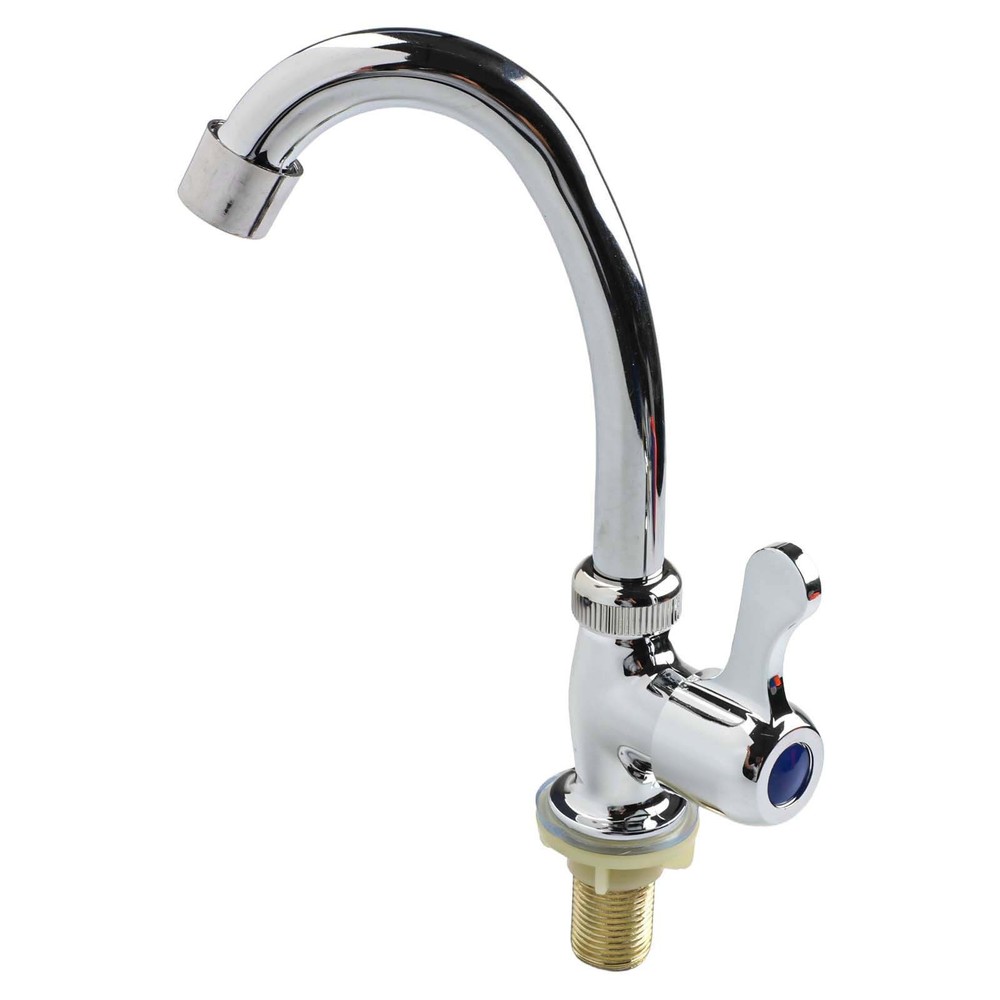 Convenient Single Lever Plastic Steel Kitchen Faucet for Cold Water Usage