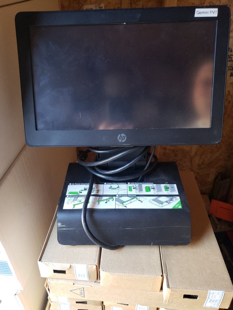 HP RP2 Retail System 2030 POS Touchscreen AIO Computer w/ Adapter Stand...(OSSD)