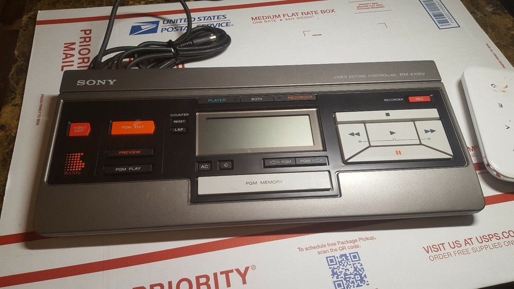 Vintage Sony RM-E100V Analog Video Editing Controller