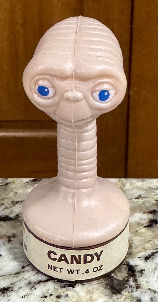1982 ET Figural Head Movie Candy Container Unopened Condition 2 7/8” High