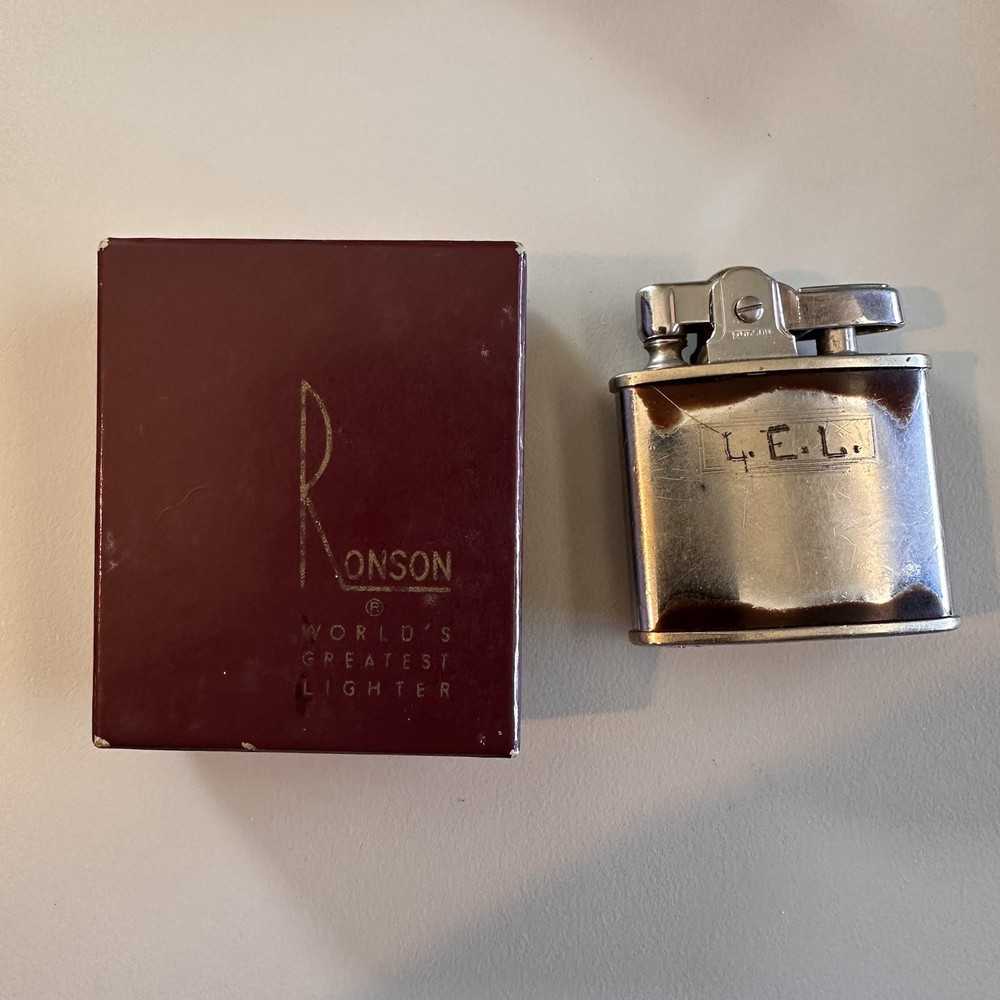 Ronson Lighter With Box Made in USA